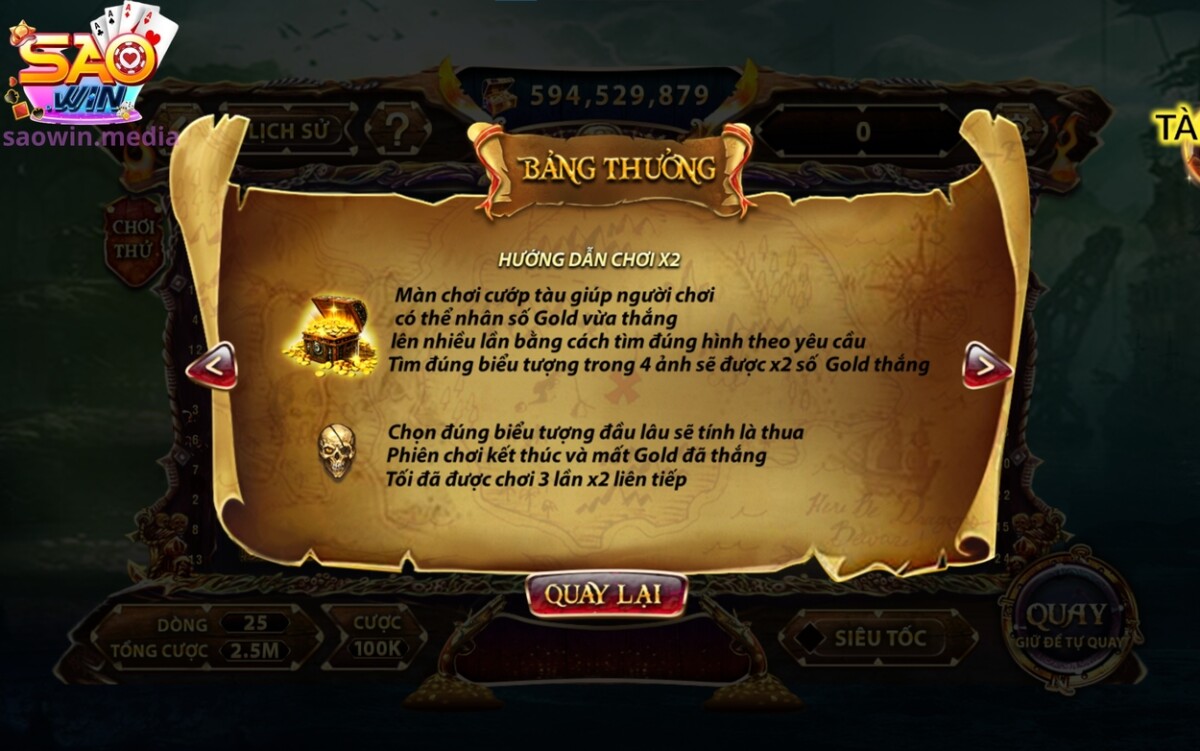 Pirate - Slots Game Quay Thưởng Đem Nhiều Tài Lộc Cho Người Chơi 4 Hướng dẫn từng bước tham gia quay slots