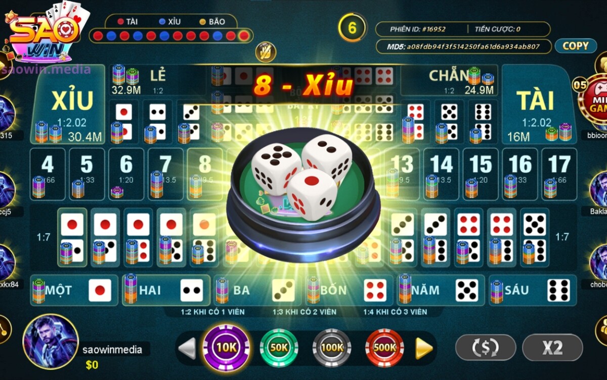 Giải Mã Cách Chơi Sicbo Dễ Hiểu Dễ Thắng 2 Những thuật ngữ phải nhớ khi đặt cược ở Saowin