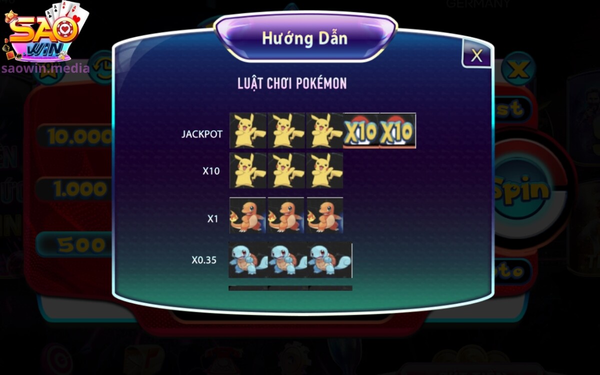 Chơi Quay Hũ Phiên Bản Pokemon Đầy Độc Đáo Và Kịch Tính 2 Quy định trong slots game Pokemon