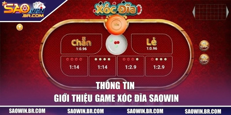 Thông tin giới thiệu game xóc đĩa SAOWIN