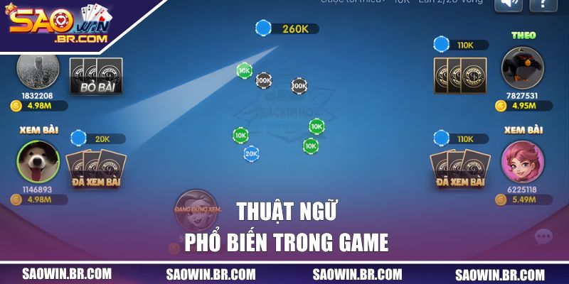 Luật Chơi Trác Kim Hoa - Chia Sẻ Chi Tiết Cho Newbie 2 Thuật ngữ phổ biến trong game